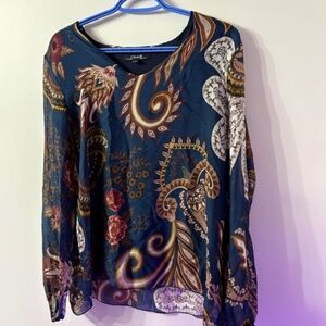 Beautiful silk blend Charlie B blouse